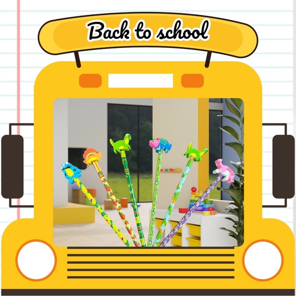 Cute pencils with erasers - Picture 7 of 9